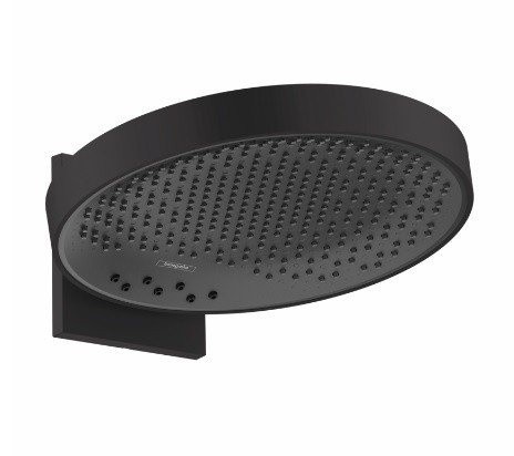 Верхний душ с настенным креплением скрытого монтажа Rainfinity Hansgrohe, черный арт. 26234670