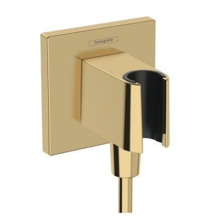 Шланговое подключение E с держателем для душа FixFit E Hansgrohe, золото арт. 26889990