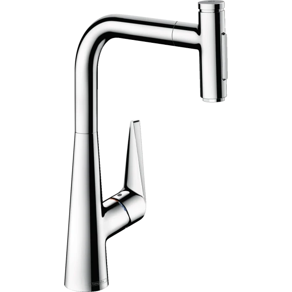 Смеситель для кухни, с вытяжным душем, Hansgrohe Talis Select M51, хром арт. 73867000