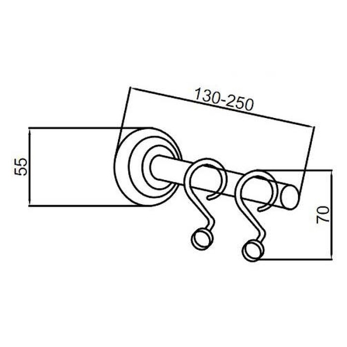 Карниз для ванной, Brillante, Boheme 10458