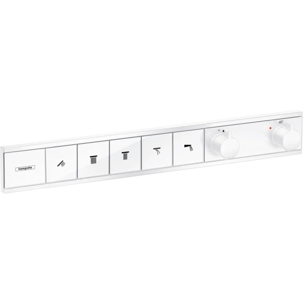 Термостат для душа скрытого монтажа на 5 потребителей, Hansgrohe RainSelect, белый арт. 15384700