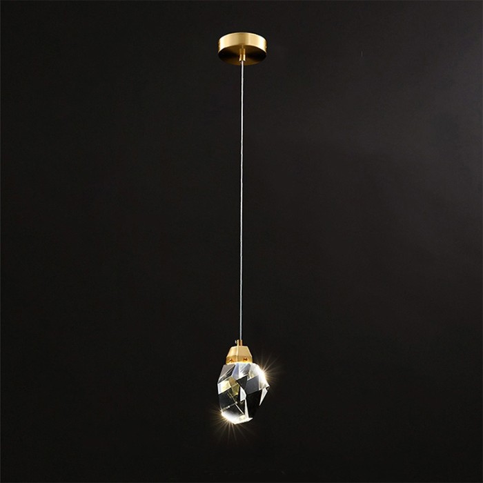 Подвесной светильник II 9701P/1 DeLight Collection Crystal rock brass арт. 9701P/1 brass-42783