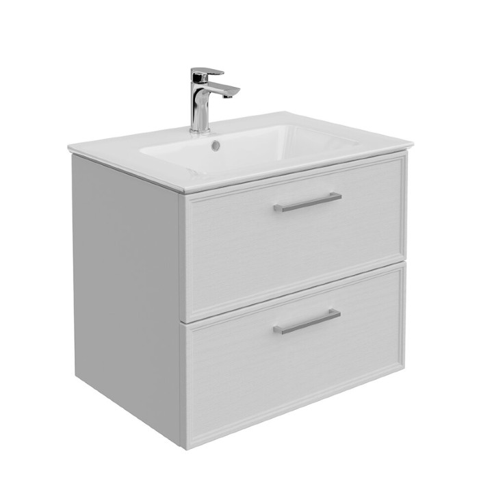 Тумба подвесная 65 см, 2 ящика, Piano classic Kerama Marazzi, белый - PIA.CL.65\WHT.M