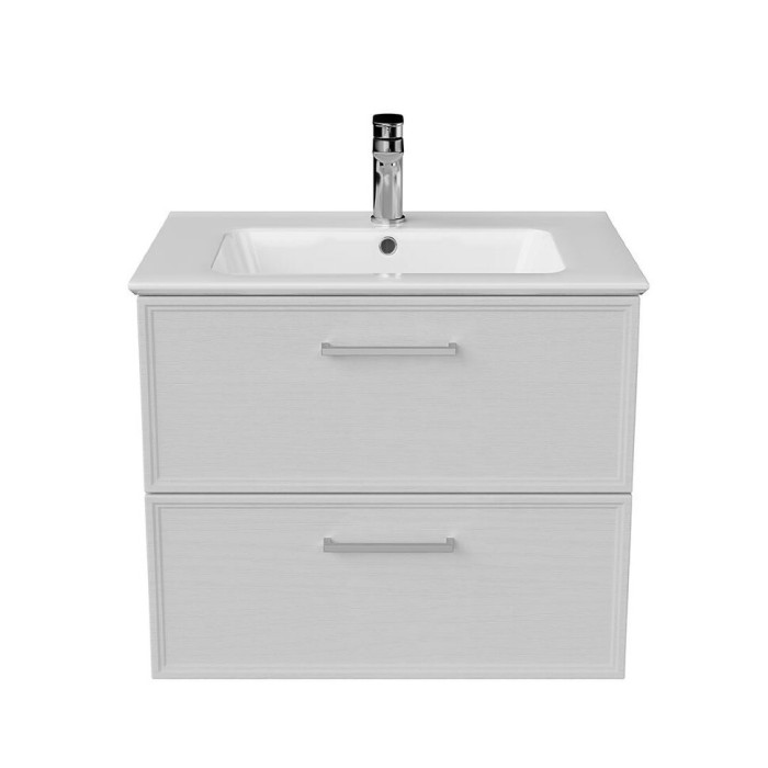 Тумба подвесная 65 см, 2 ящика, Piano classic Kerama Marazzi, белый - PIA.CL.65\WHT.M