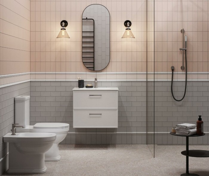 Тумба подвесная 65 см, 2 ящика, Piano classic Kerama Marazzi, белый - PIA.CL.65\WHT.M