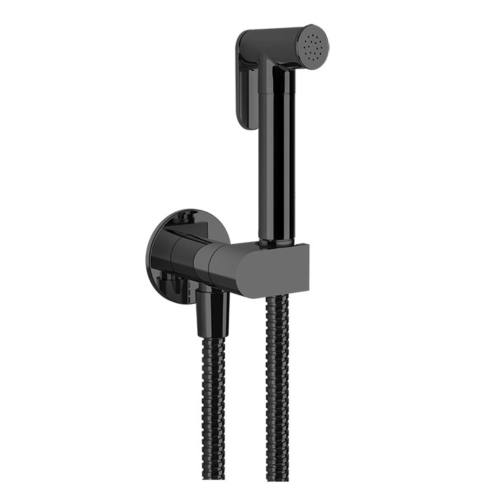 Гигиенический душ, шланг 125см., Gessi Origini, black metal brushed   pvd арт. 45126#707