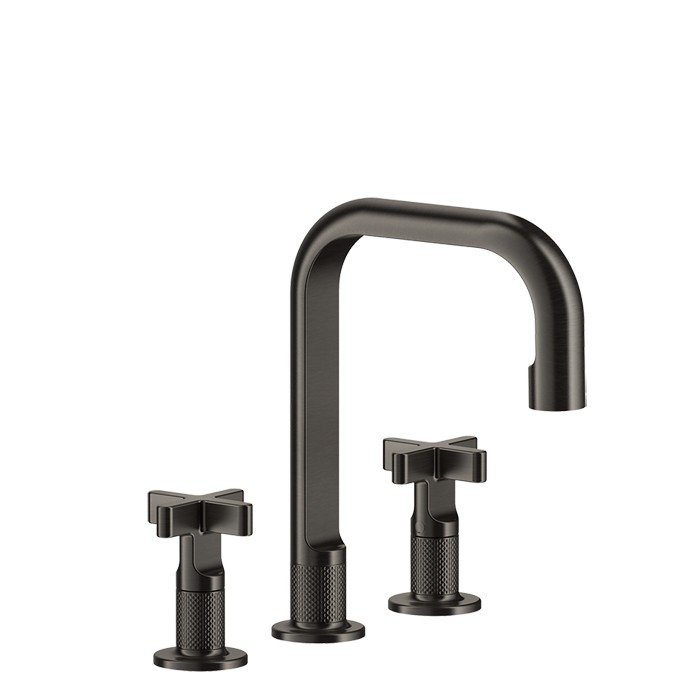 Смеситель для раковины на 3 отверстия с донным клапаном, Gessi Inciso, black xl арт. 58113#299