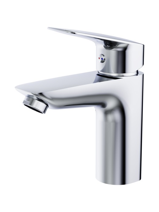 Смеситель для раковины BelBagno, глянцевый хром, DUE, однорычажный арт. DUE-LVM-CRM-W0