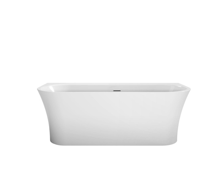 Акриловая ванна 155x70, пристенная, полукруглая, BelBagno, белая арт. BB711-1550-700