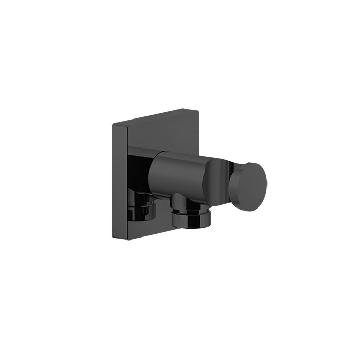 Вывод воды с держателем для душевой лейки на 1/2", Gessi Rilievo, nero xl арт. 59161#299