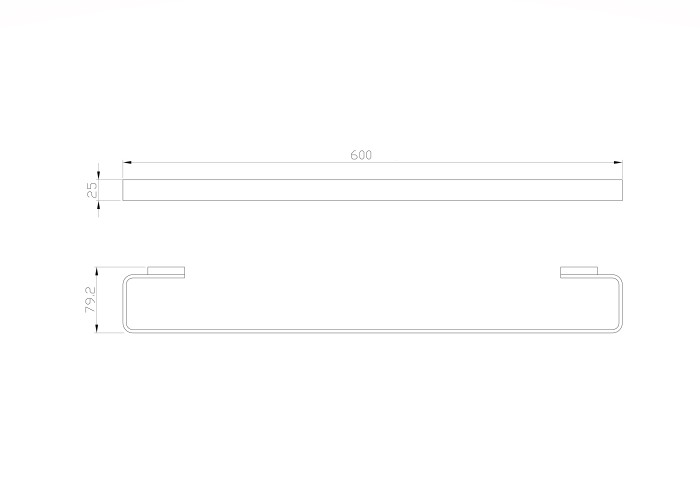 Вешалка для полотенец, Wonzon & Woghand Lotte, WW-8312A цвет: хром