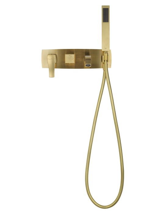 Смеситель для ванны встраиваемый, Wonzon & Woghand Flex, WW-88889072-BG цвет: золото
