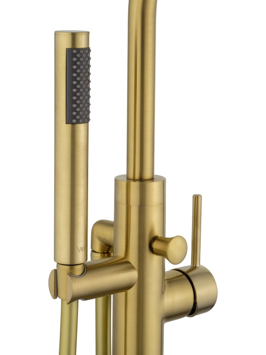Смеситель для ванны напольного монтажа, Wonzon & Woghand Stick, WW-88649017-BG цвет: золото