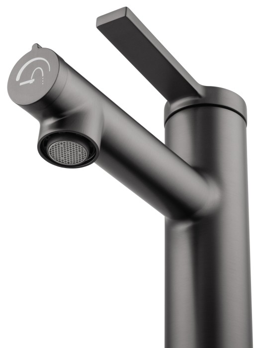 Смеситель для раковины с функцией полоскания, Wonzon & Woghand, WW-H1017-BGG цвет: графит