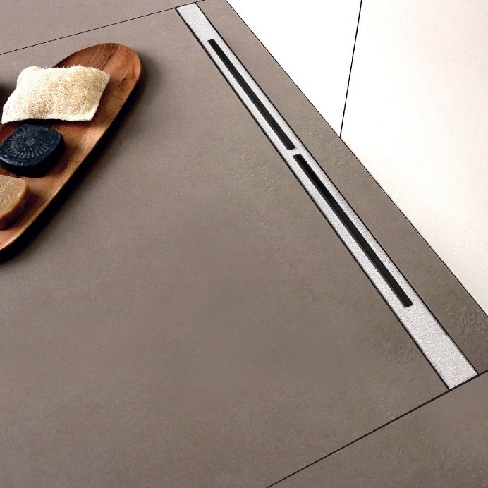 Душевой лоток BERGES SUPER line 750, матовый хром, S-сифон D50 H60, арт.090182