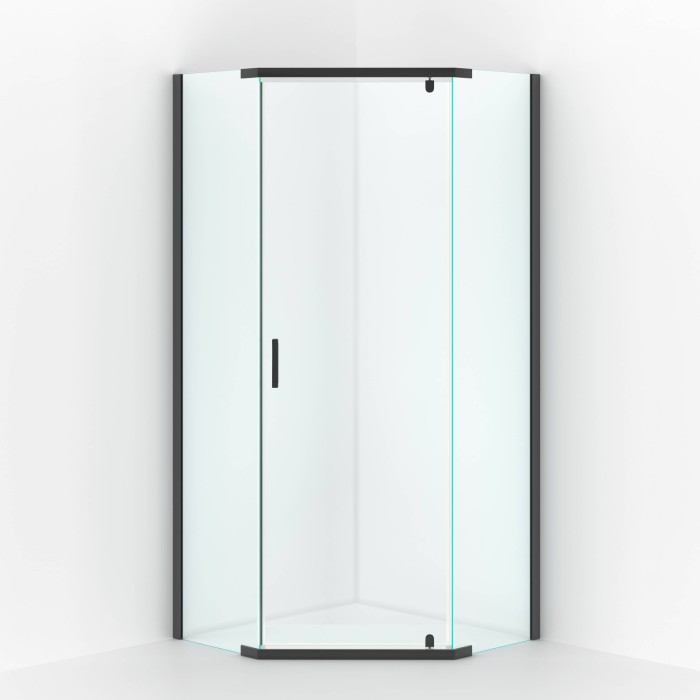 Душевой уголок 1000x1000мм BERGES Solo, черный арт. 061110