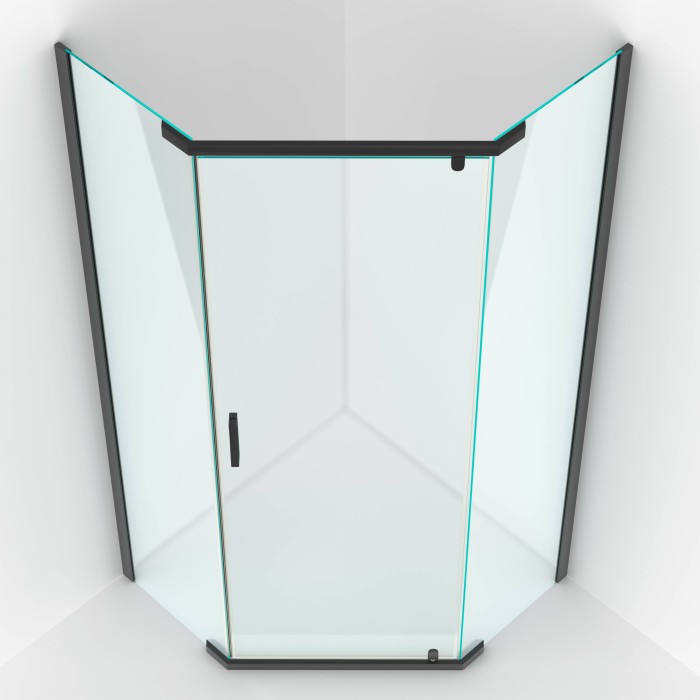 Душевой уголок 1000x1000мм BERGES Solo, черный арт. 061110