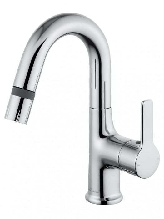 Смеситель для раковины с выдвижным изливом, Wonzon &amp; Woghand, WW-FE01L212-CR цвет: хром