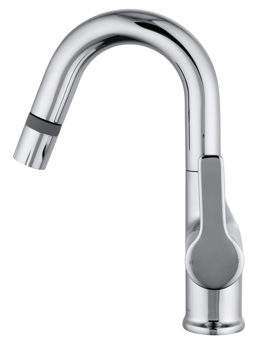 Смеситель для раковины с выдвижным изливом, Wonzon & Woghand, WW-FE01L212-CR цвет: хром