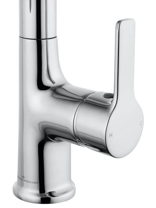 Смеситель для раковины с выдвижным изливом, Wonzon & Woghand, WW-FE01L212-CR цвет: хром