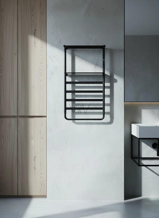 Полотенцесушитель электрический, Wonzon & Woghand Dusseldorf, WW-A208-MB цвет: черный