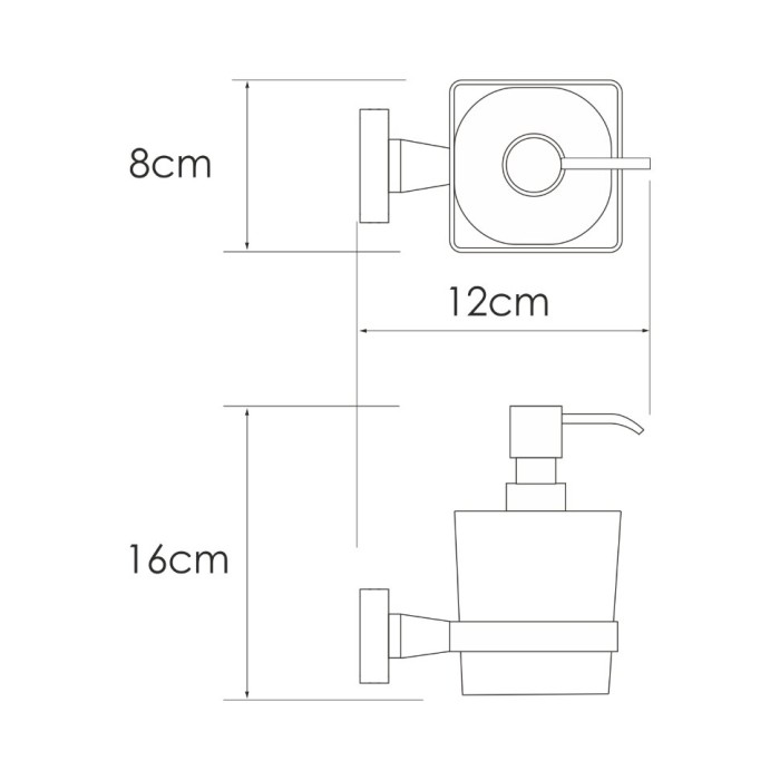 Дозатор для жидкого мыла WasserKRAFT Rhin K-8700 арт. K-8799