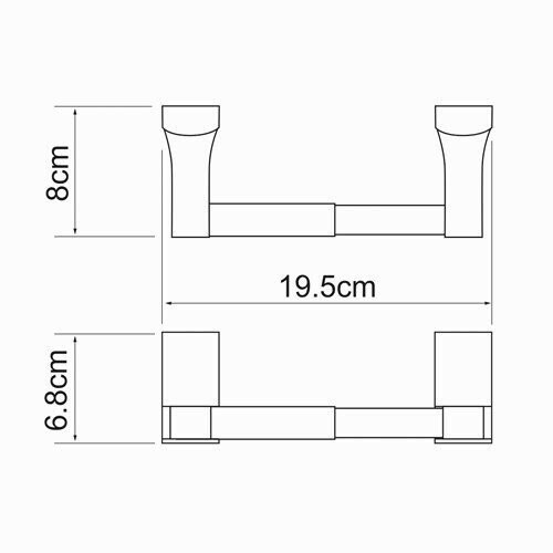 Держатель туалетной бумаги WasserKRAFT Exter K-5200 арт. K-5222