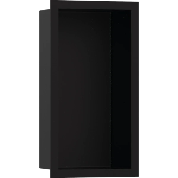Настенный короб с цветом корпуса и дизайнерской рамой, 30х15х10 см, Hansgrohe XtraStoris Individual, черный арт. 56095670