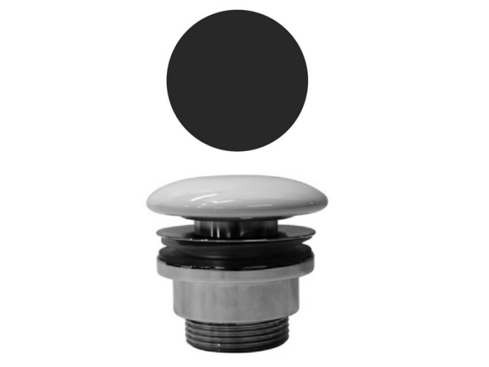Донный клапан для раковины с открытым сливом, цвет ardesia, без перелива, Color-elements GSI арт. PVC26