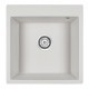 Мойка для кухни гранит 510х520 Paulmark KANTE 50, белый - PM105152-WH