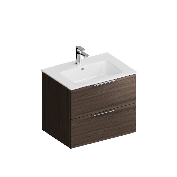 Тумба подвесная 65 см, 2 ящика, Piano forte Kerama Marazzi, коричневый - PI.F.65\OLM