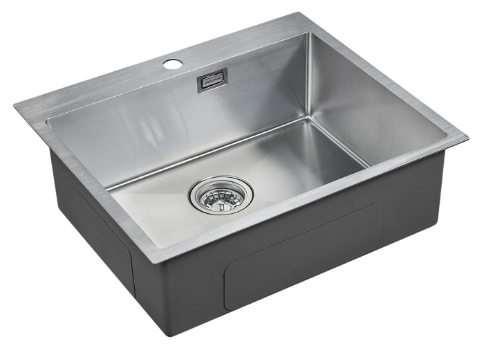 Мойка для кухни нержавеющая 590х510мм Paulmark ISAR, брашированная нерж. сталь - PM805951-BS