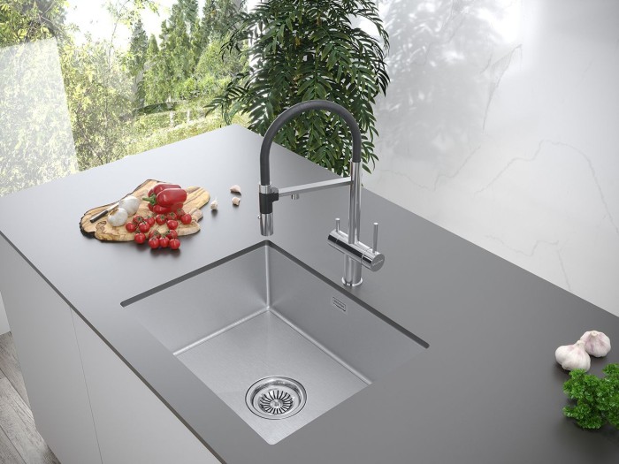 Мойка для кухни нержавеющая 590х510мм Paulmark ISAR, брашированная нерж. сталь - PM805951-BS