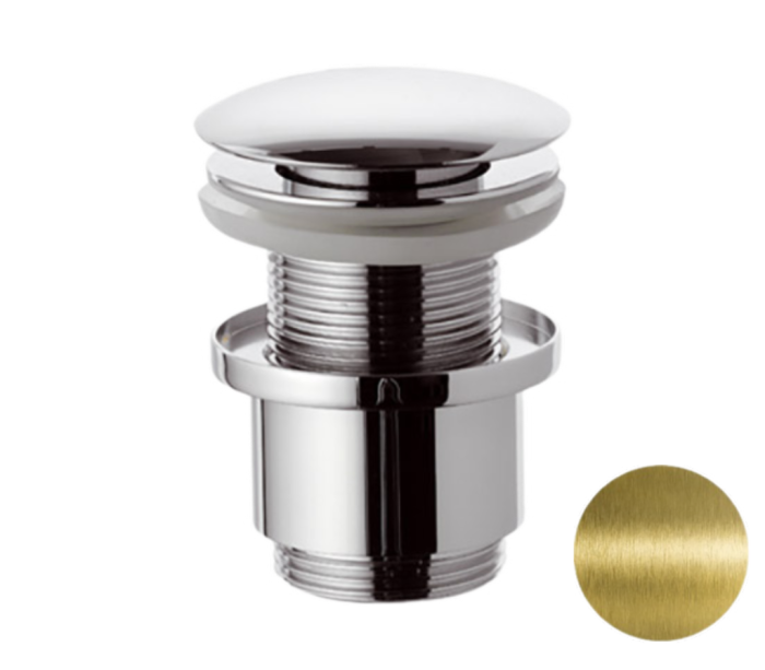 Донный клапан без перелива 1”1/4 бронза глянцевый, Remer, 904CC2114VO