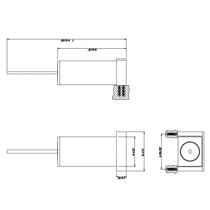 Ершик подвесной, Gessi Rettangolo, хром/черный арт. 20820#031