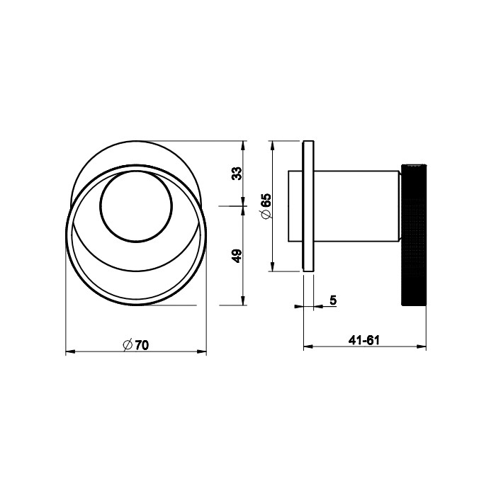 Встраиваемый однорычажный смеситель на 1 выход, Gessi Anello, хром арт. 63409#031