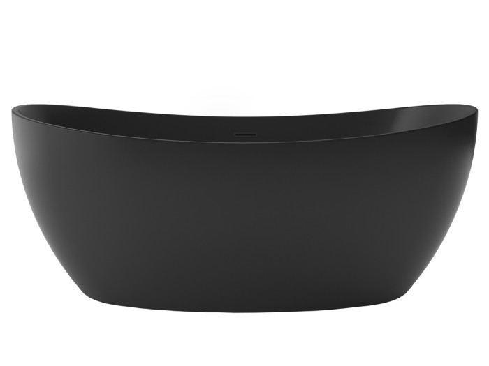 Акриловая ванна 1660х780х665, свободностоящая, цвет черный, Azario Glasgow арт. GLA16778MB