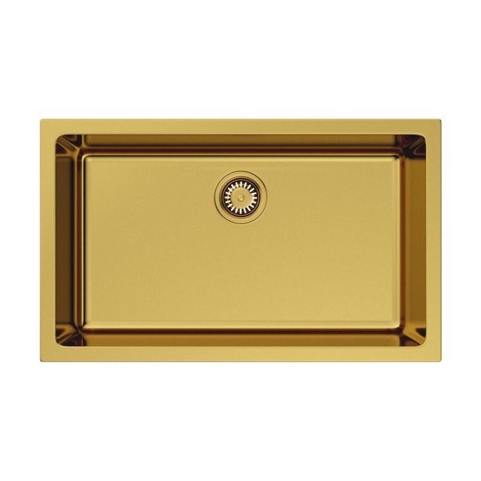 Кухонная мойка Omoikiri Okinoshima 76-U, цвет I-G Glossy Natceramic, цвет золото глянцевое арт. 4993041
