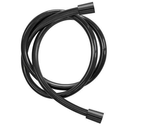 Шланг для душа ПВХ 150 см черный глянцевый, Remer, 332CN2G150CFP