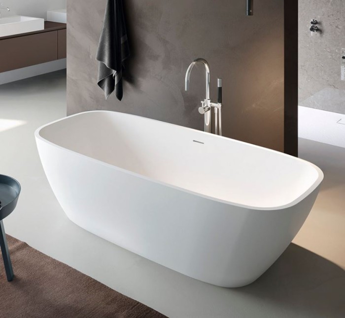 Ванна отдельностоящая Gruppo Treesse Brio 170х72х56 см цвет: белый матовый арт. V297BO