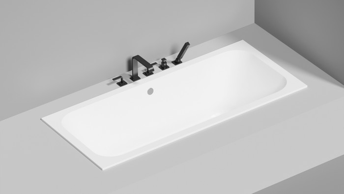 Ванна встраиваемая 170x75, матовая, Salini ORLANDA AXIS арт. 103213MRF