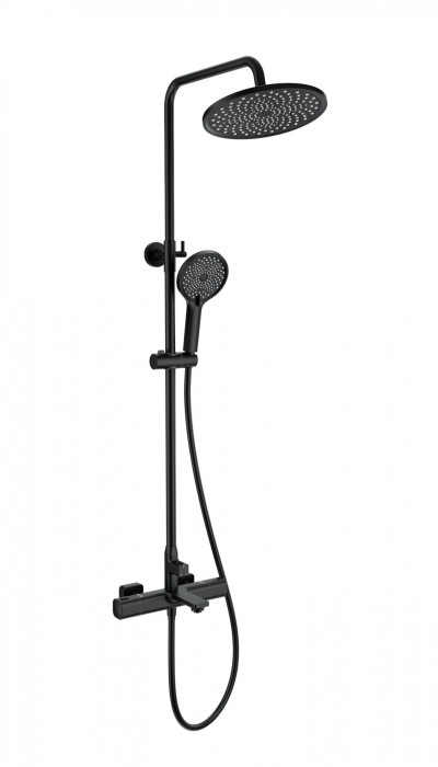 Душевая система с термостатом, Wonzon &amp; Woghand Solid, WW-C3011-A-MB цвет: черный