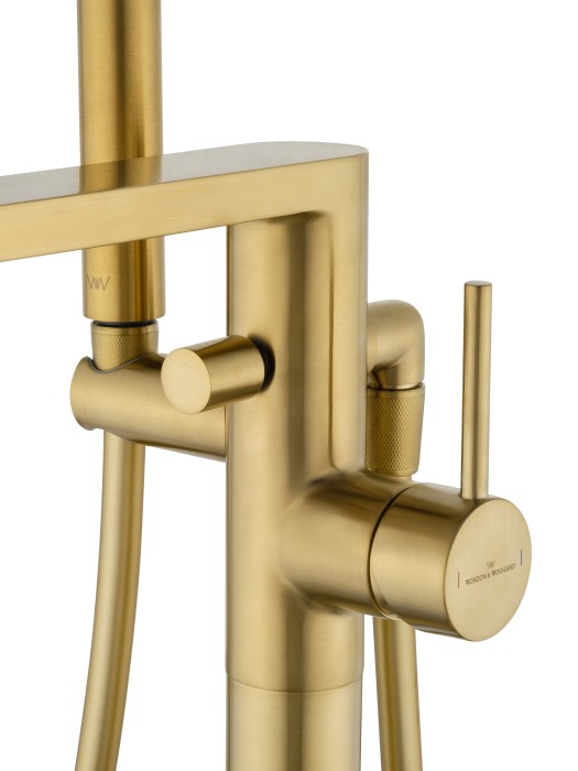 Смеситель для ванны напольного монтажа, Wonzon & Woghand Stick, WW-88649901-BG цвет: золото