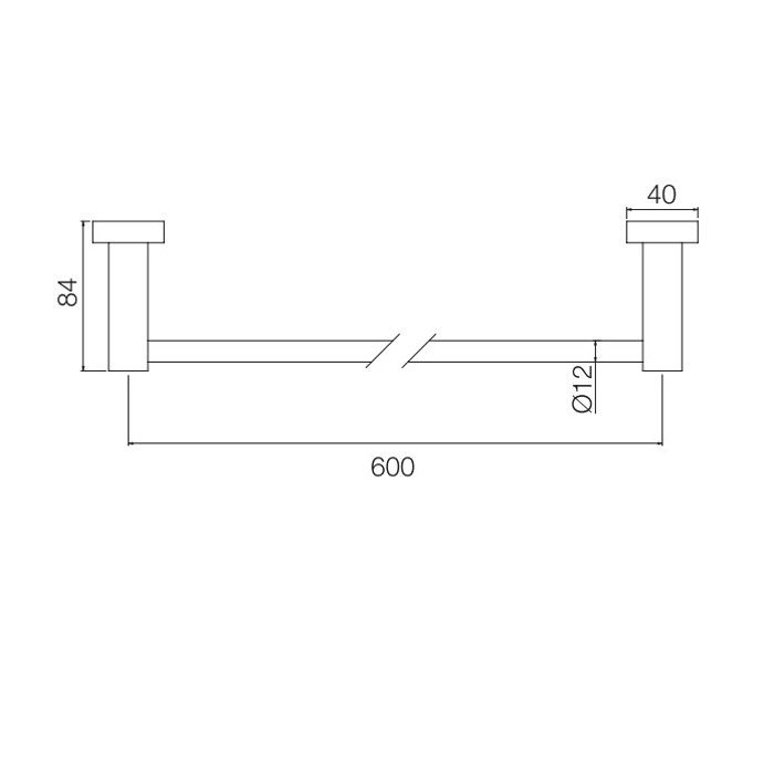 Fima Carlo Frattini Полотенцедержатель 60см., подвесной, Rotola, F6000/60NS цвет: черный