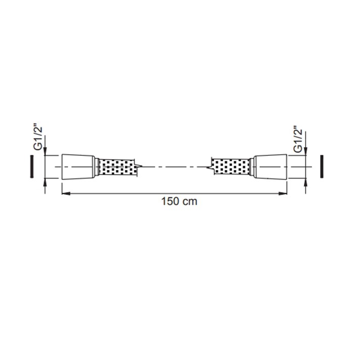 Fima Carlo Frattini Шланг для душа 1500 мм., Spillo Steel, F2957INOX цвет: нержавеющая сталь