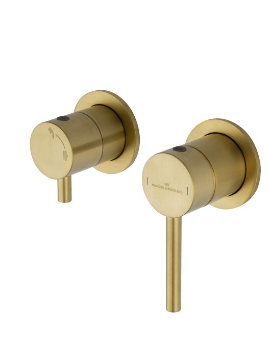 Смеситель для душевой системы встраиваемый, Wonzon & Woghand Stick, WW-838017-BG цвет: золото