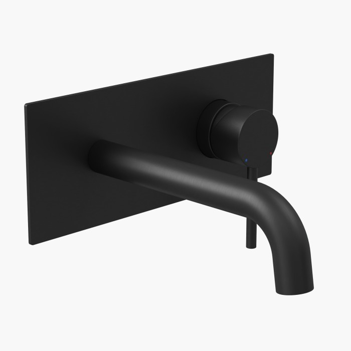 Смеситель для раковины, рычажный, BERGES Ventas, черный арт. 076010