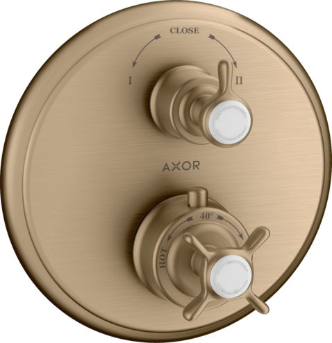 Термостат для душа Montreux Axor, шлифованная бронза арт. 16820140
