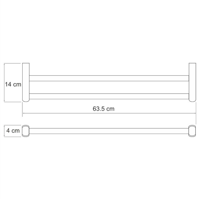 Держатель полотенец двойной WasserKRAFT Berkel K-6800 арт. K-6840
