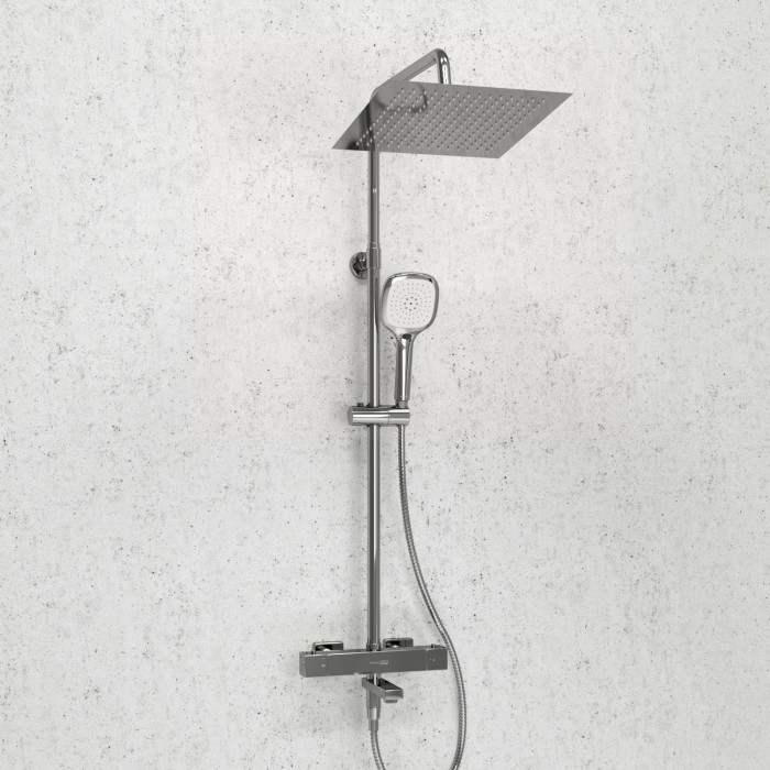 Душевая система с термостатическим смесителем WasserKRAFT арт. A199.118.065.010.CH Thermo